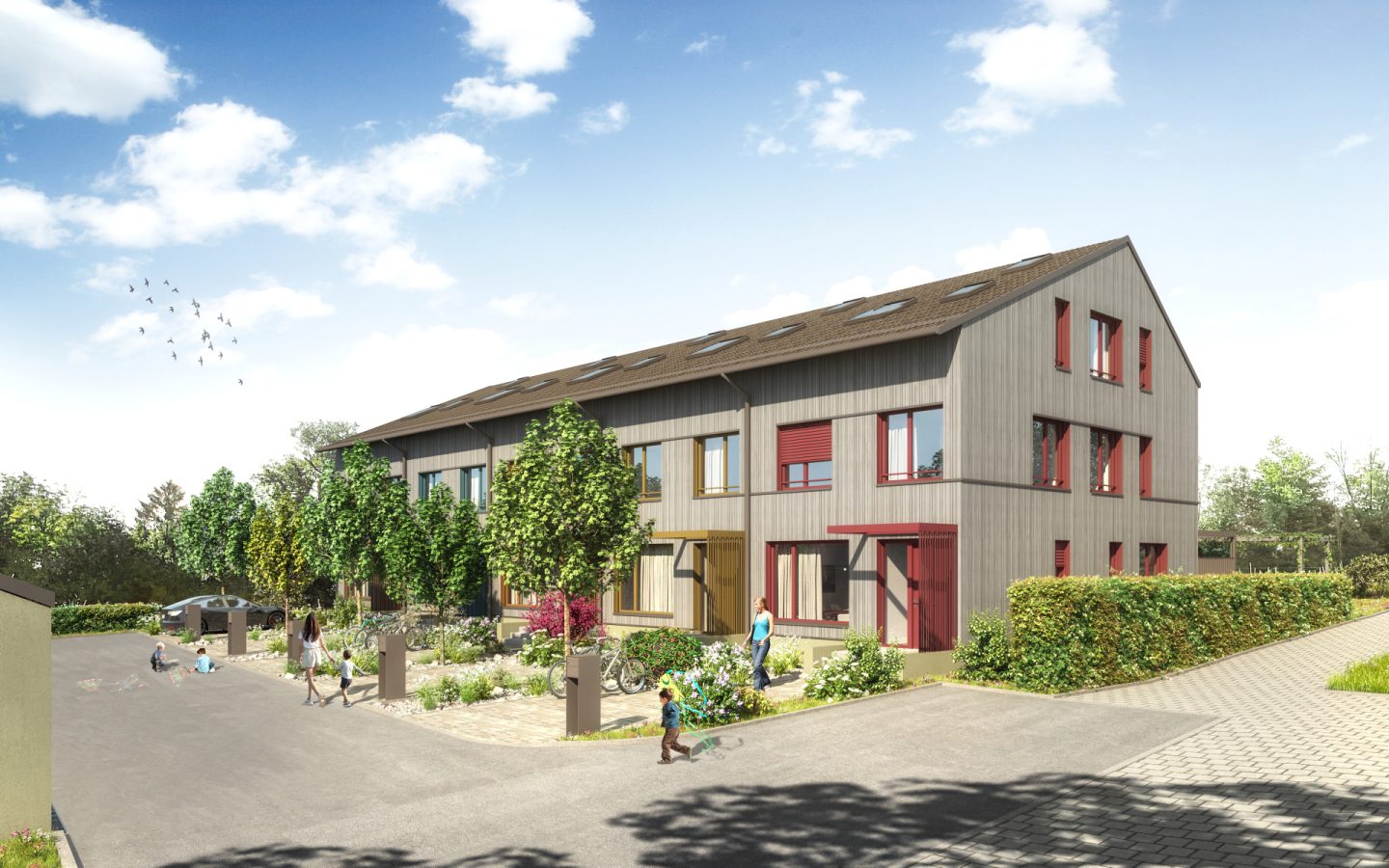  Reiheneinfamilienhäuser Therwilerstrasse Biel-Benken