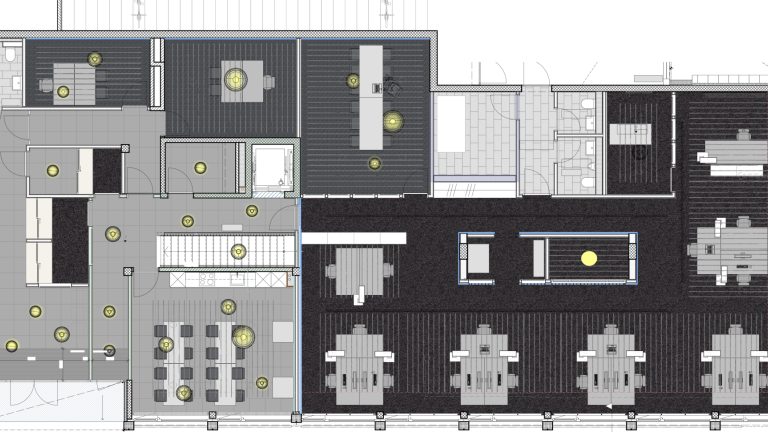 Grundriss Materialisierung Ausbau Polizei